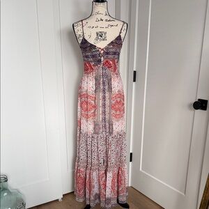 Bohemian patchwork Maxi Dress